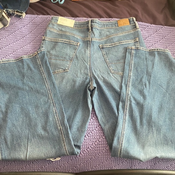 NWT American Eagle Dreamy Drape High-Rise Baggy Jeans size 12 - Picture 13 of 13